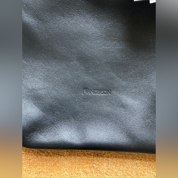 🎄NWT JW Anderson Small Chain Hobo Black Leather Bag - Picture 5 of 14